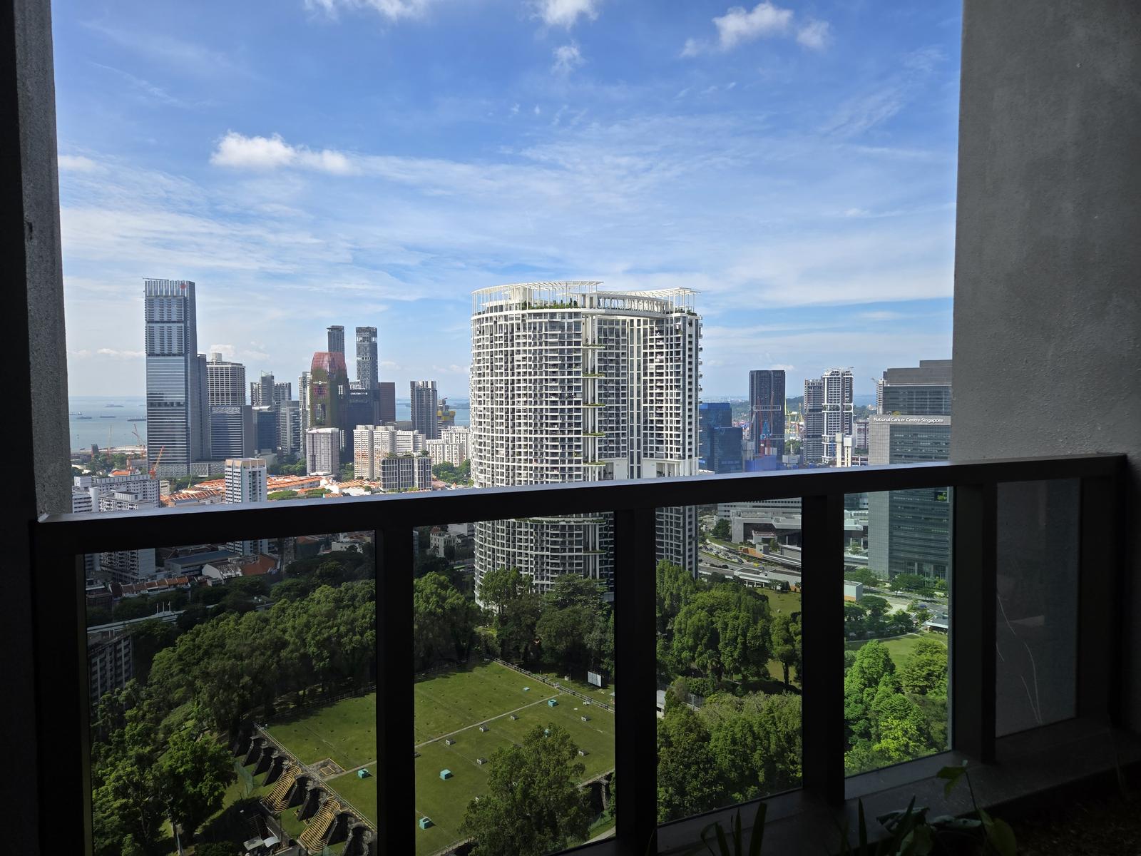 City view with Fort Canning park