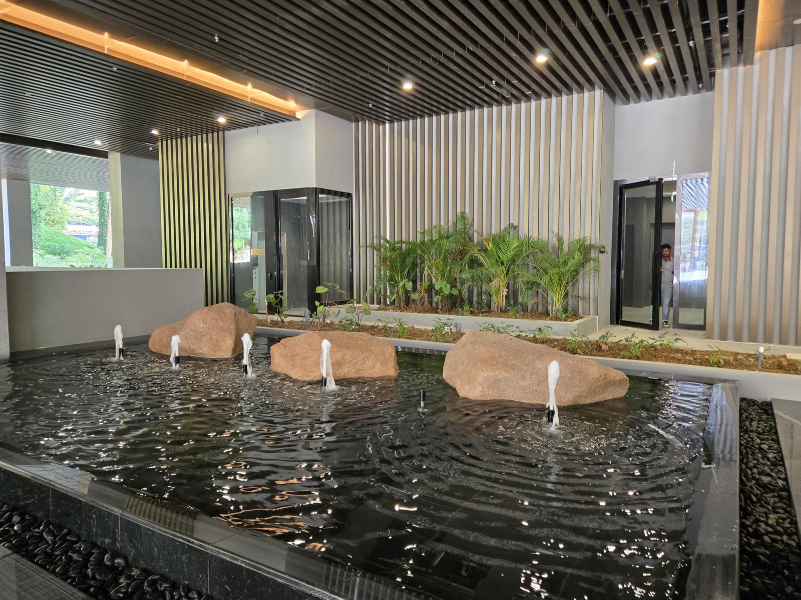 Lobby water feature